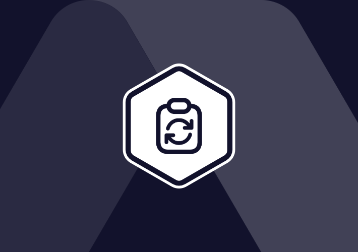 An icon representing the response to reporting standards.